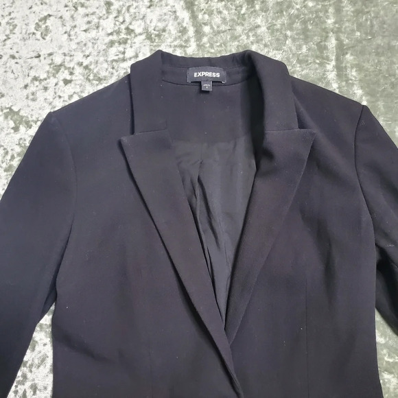 Express Black Single Button Blazer - Picture 2 of 8